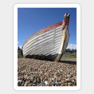 Boat on Aldeburgh Beach Sticker